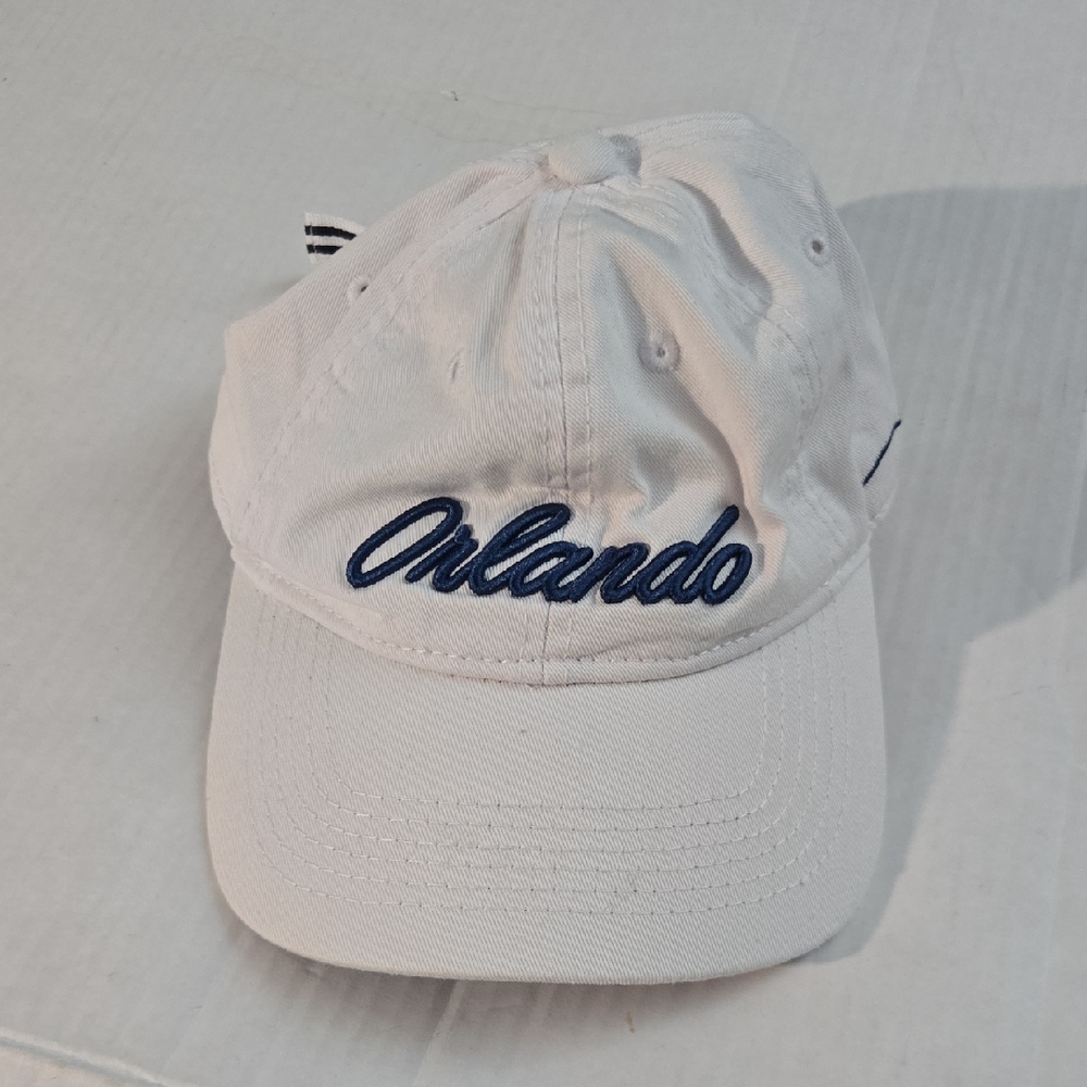 White Orlando Embroidered Cap